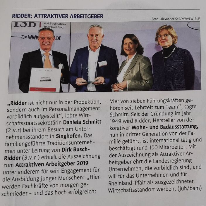 Attraktiver Arbeitgeber Zeitungsartikel Attraktiver Arbeitgeber