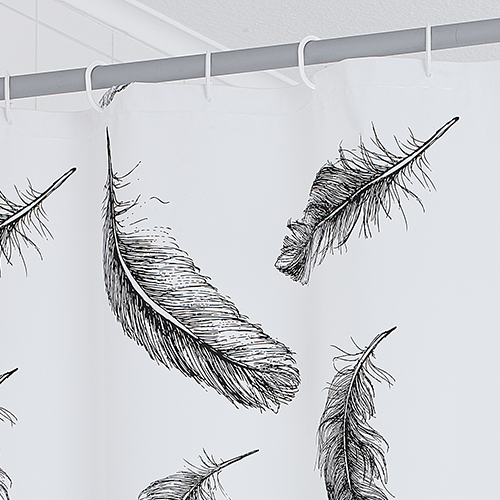 Starting into the day as light as a feather – RIDDER shower curtain  Romantic - Ridder Online
